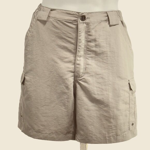 REEL LEGENDS PERFORMANCE OUTFITTERS Mens Shorts Gray 7 Pocket Cargo Pants Size L - Picture 1 of 11